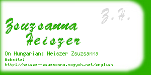 zsuzsanna heiszer business card